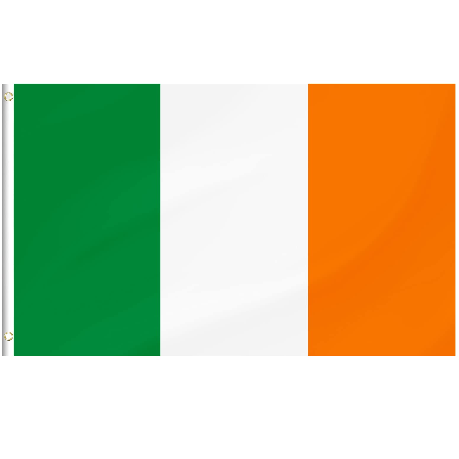 Republic of Ireland Flag — 5x3ft Polyester with Brass Eyelets