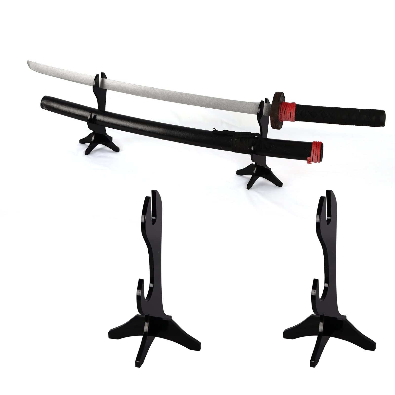 Samurai Katana Display — Replica Sword with Stand