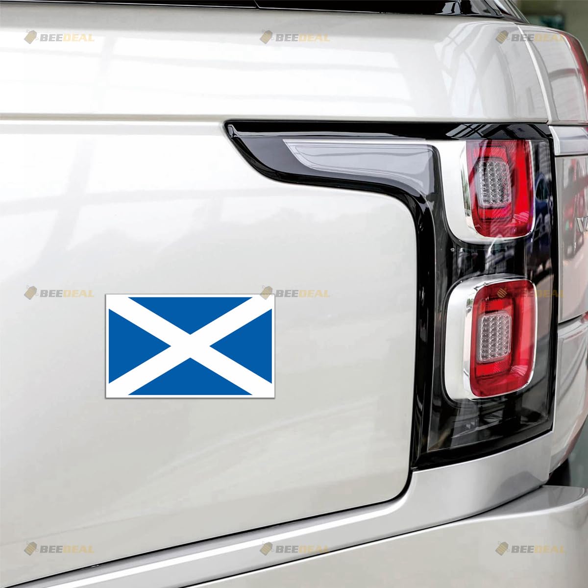 Saltire Car Flag Pair — Magnetic Scotland Window Banners