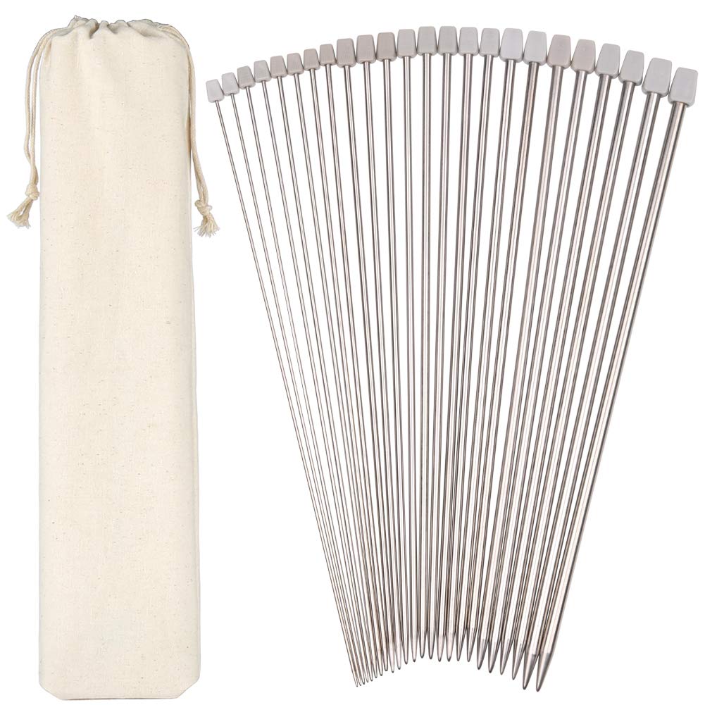 Knitting Needle Set — Bamboo Circular 18 Sizes