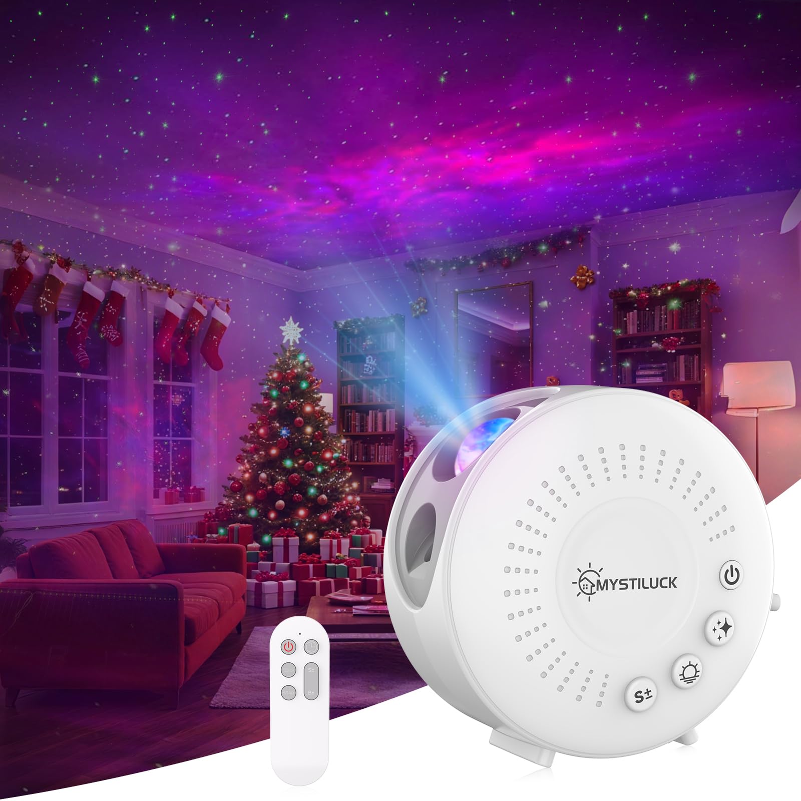 Galaxy Star Projector — Bluetooth Speaker Nebula