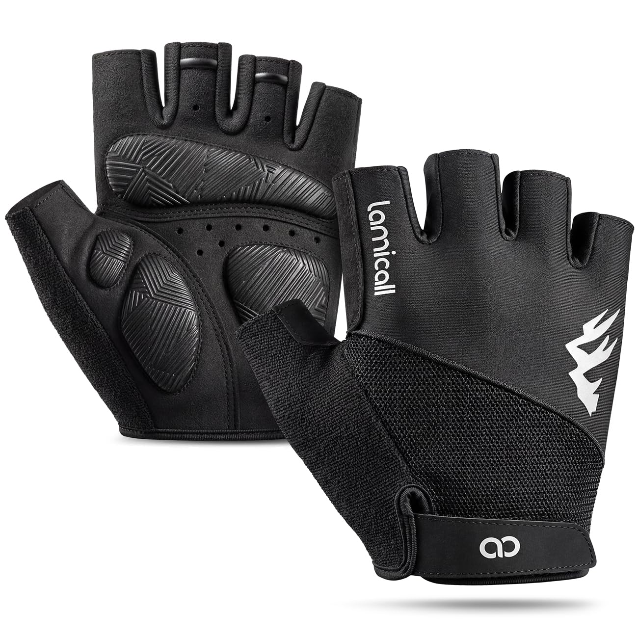 Cycling Gloves — Half-Finger Gel Padded Pair