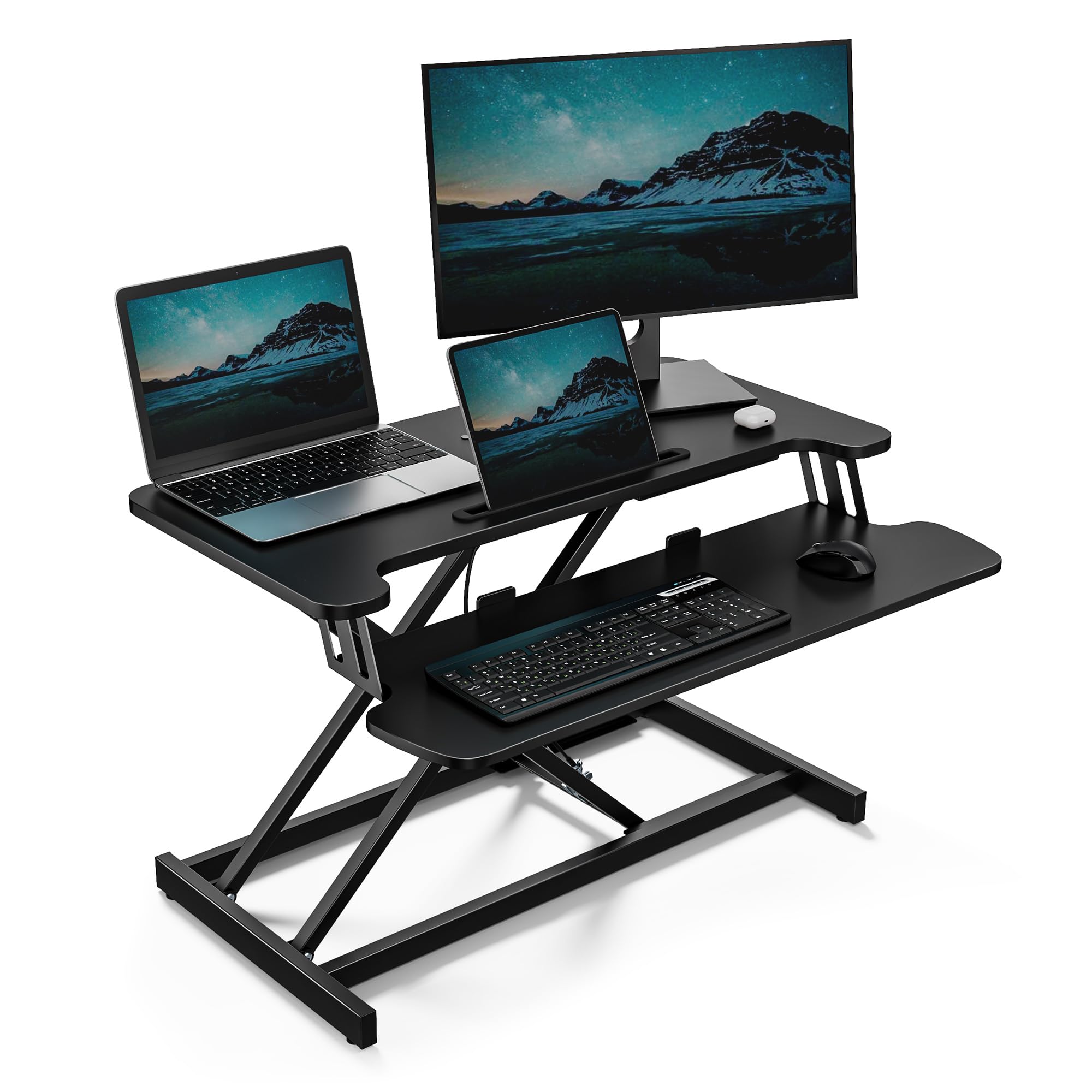 Standing Desk Converter — Adjustable Sit-Stand Riser