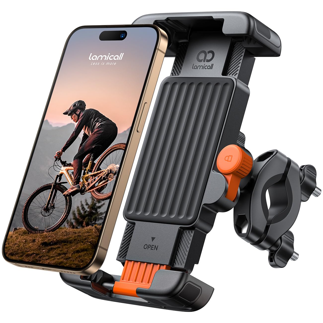 Bike Phone Mount — Aluminium Handlebar Holder